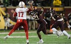 Gophers senior linebacker Kamal Martin (shown against Nebraska) appeared to injure his knee at Rutgers two games ago, but Gophers coach P.J. Fleck con