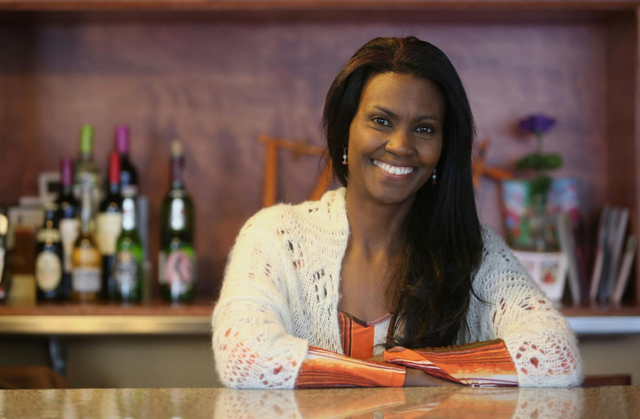Shegitu Kebede, co-owner of Flamingo Restaurant , stood behind her counter in St. Paul Thursday, December 24, 2013 ] (KYNDELL HARKNESS/STAR TRIBUNE) kyndell.harkness@startribune.com