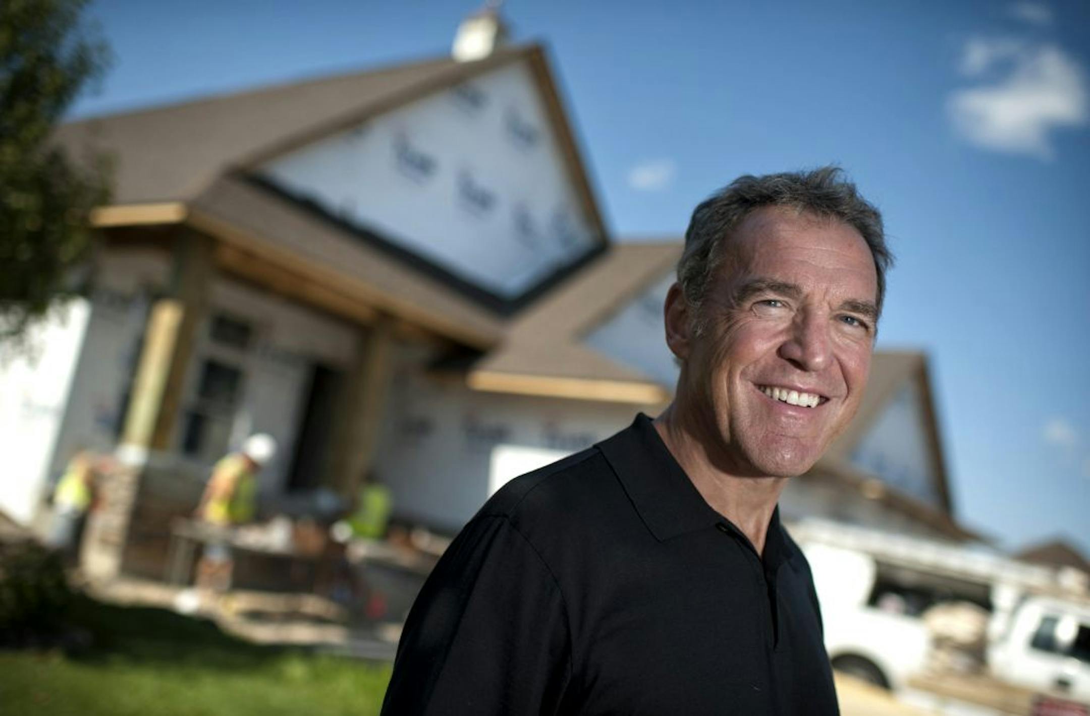 Art Plante, of John Arthur Homes at a new project in Chanhassen. Wednesday, September 5, 2012.