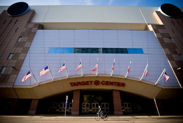 Target Center. photographed in Ocotber 2013 in downtown Minneapolis