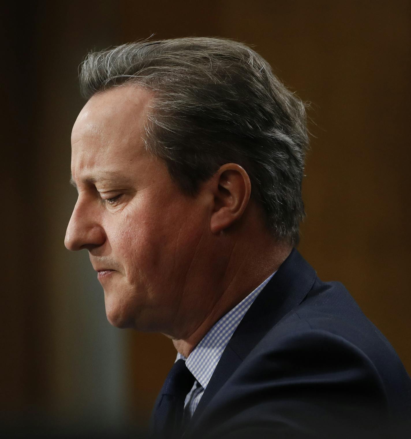 Britain's former Prime Minister David Cameron testifies during a hearing at the Senate Committee on Foreign Relations on Capitol Hill in Washington, Tuesday, March 13, 2018. (AP Photo/Pablo Martinez Monsivais) ORG XMIT: DCPM136