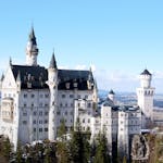 Neuschwanstein Castle is the fantastical Bavarian palace that inspired Disneyland’s Sleeping Beauty Castle.
