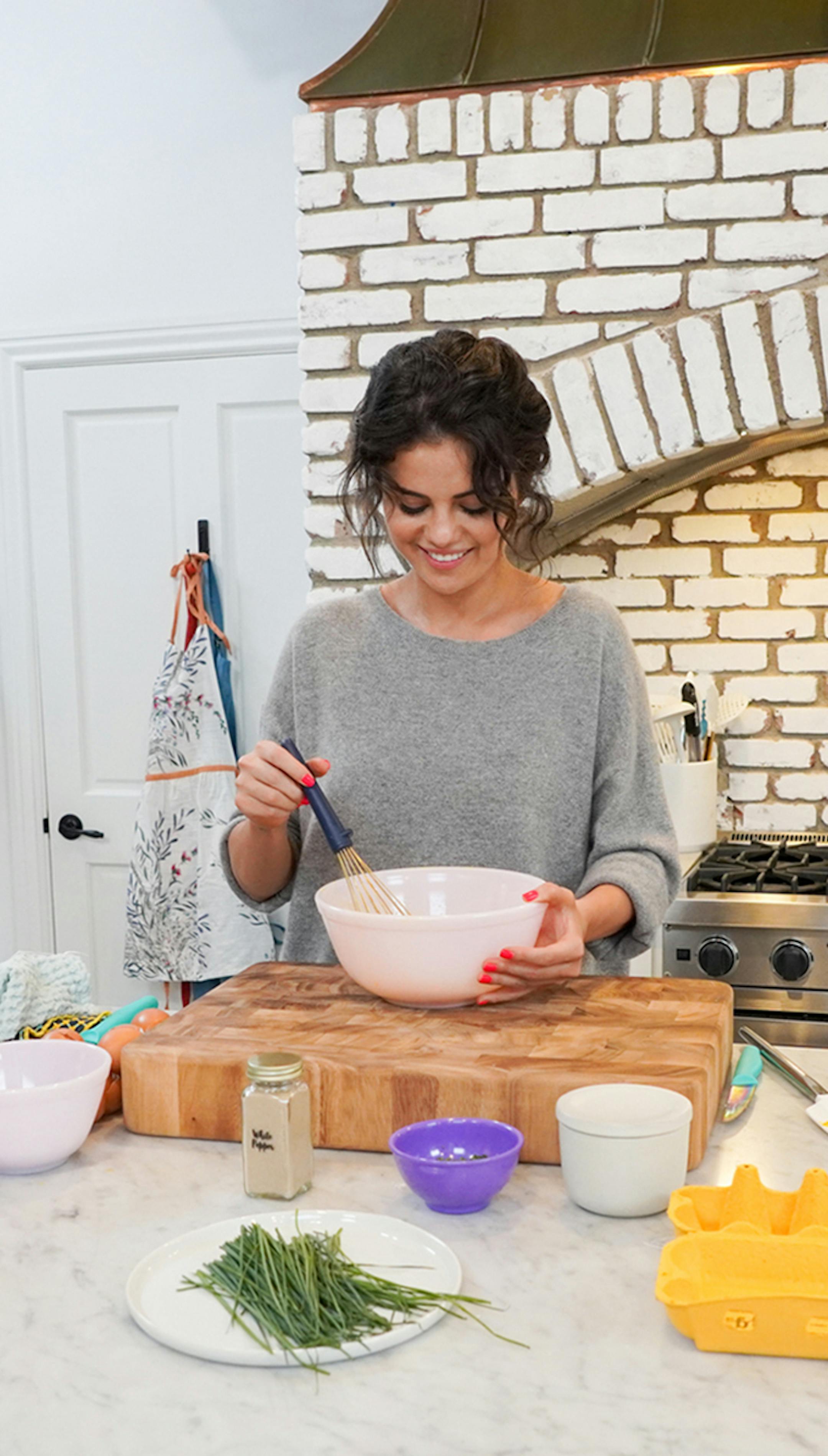 Selena Gomez in her debut episode of "Selena+Chef".