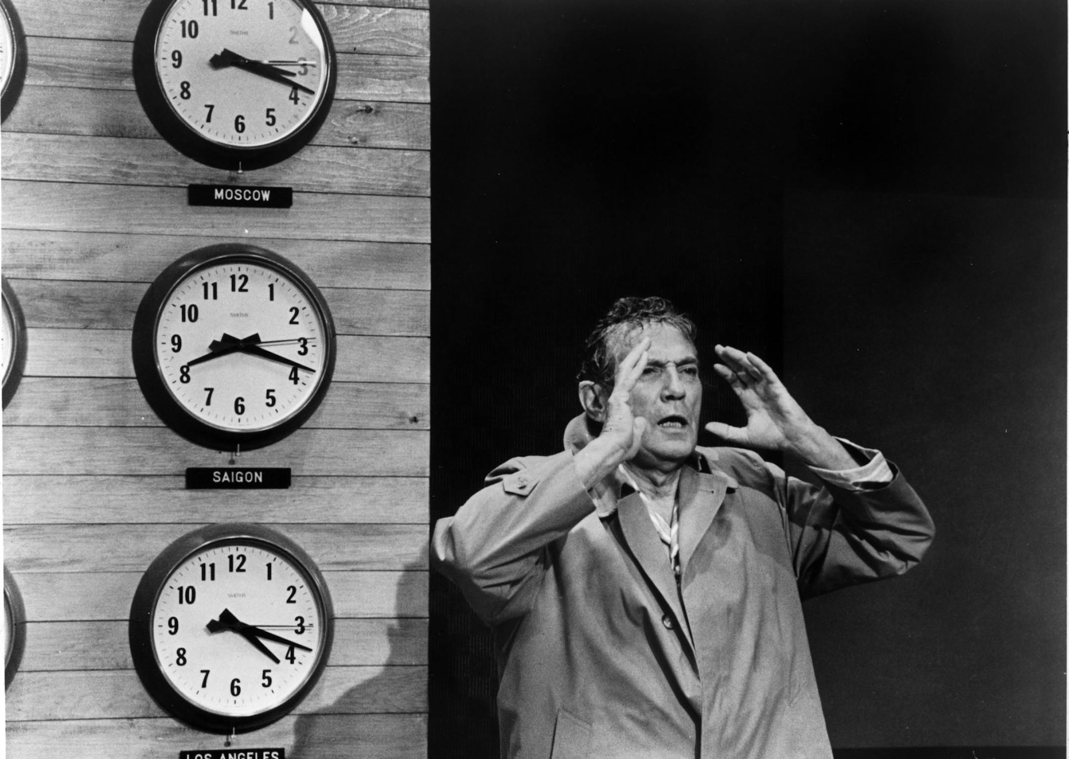 peter finch in "network"