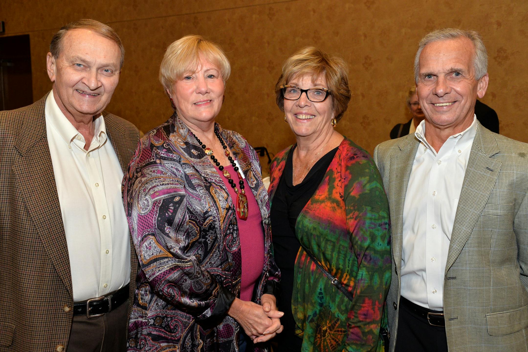 Form left, Larry and Kathy Welliver and Lee and David Ching.