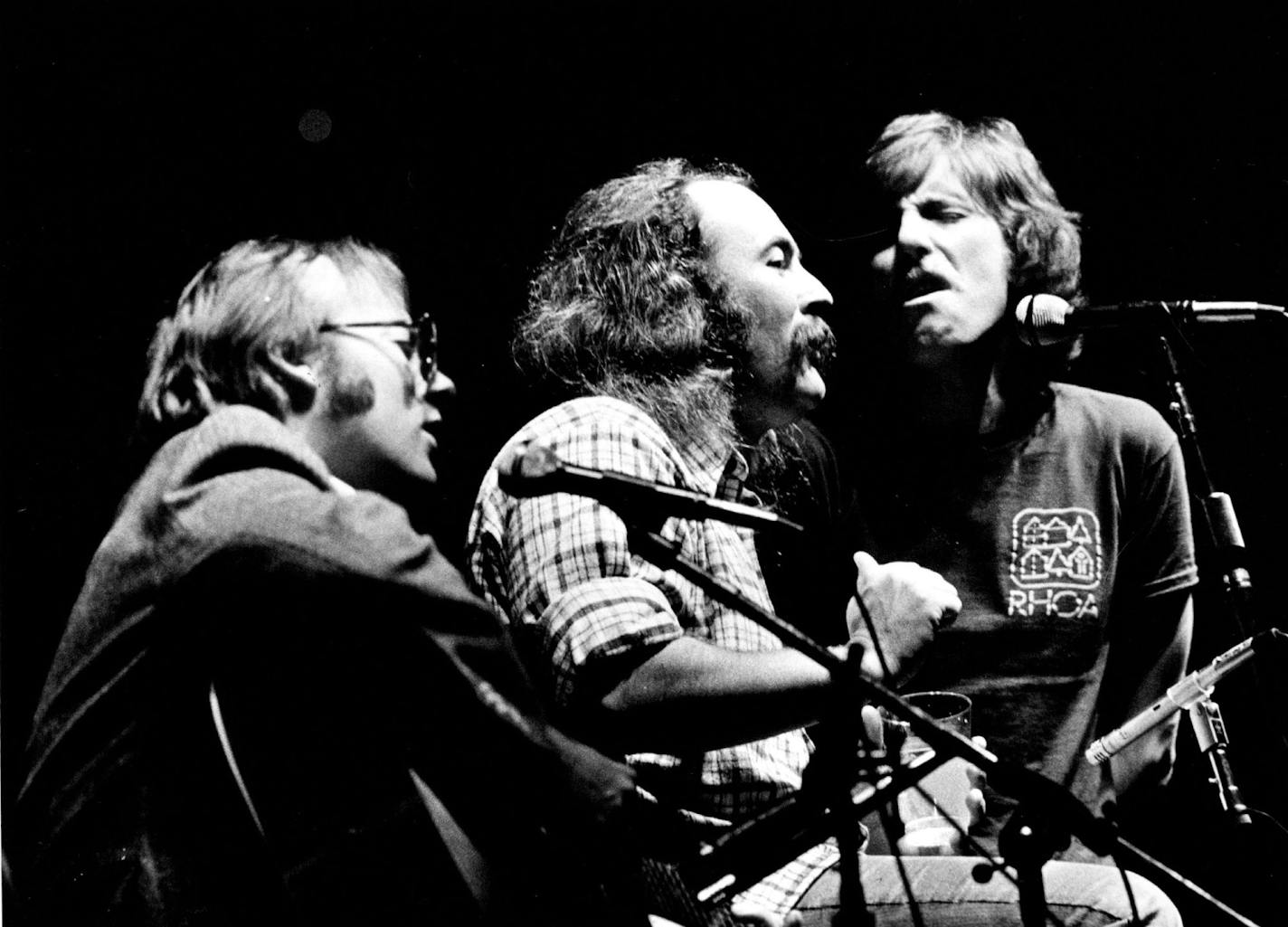 David Crosby, center, played the St. Paul Civic Center in 1977 with Stephen Stills and Graham Nash.