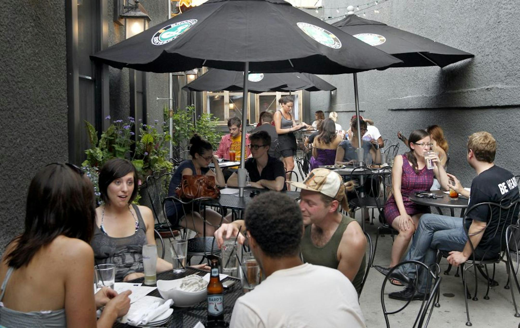 The revamped Muddy Waters includes a small patio area where smoking is allowed.