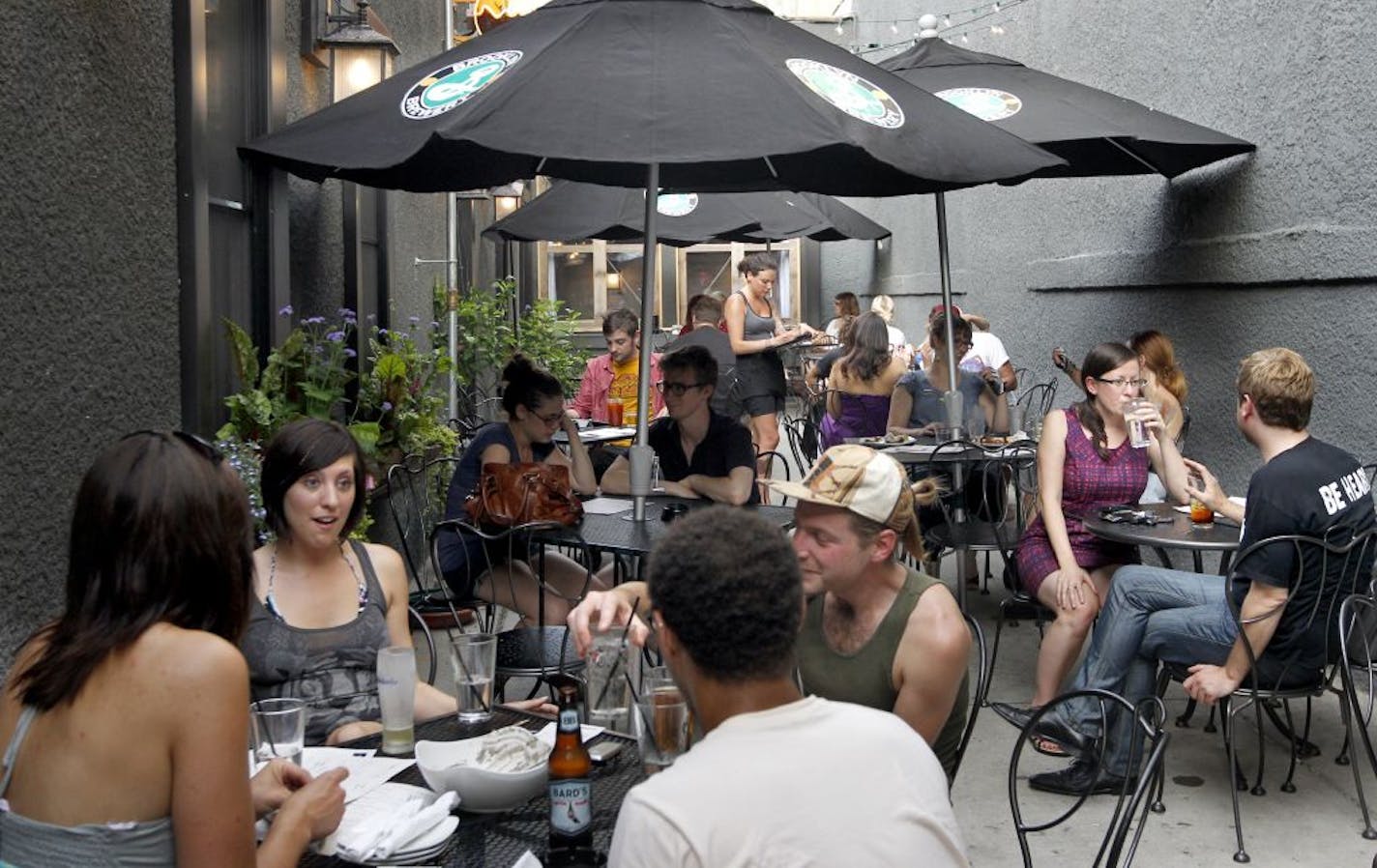 The revamped Muddy Waters includes a small patio area where smoking is allowed.