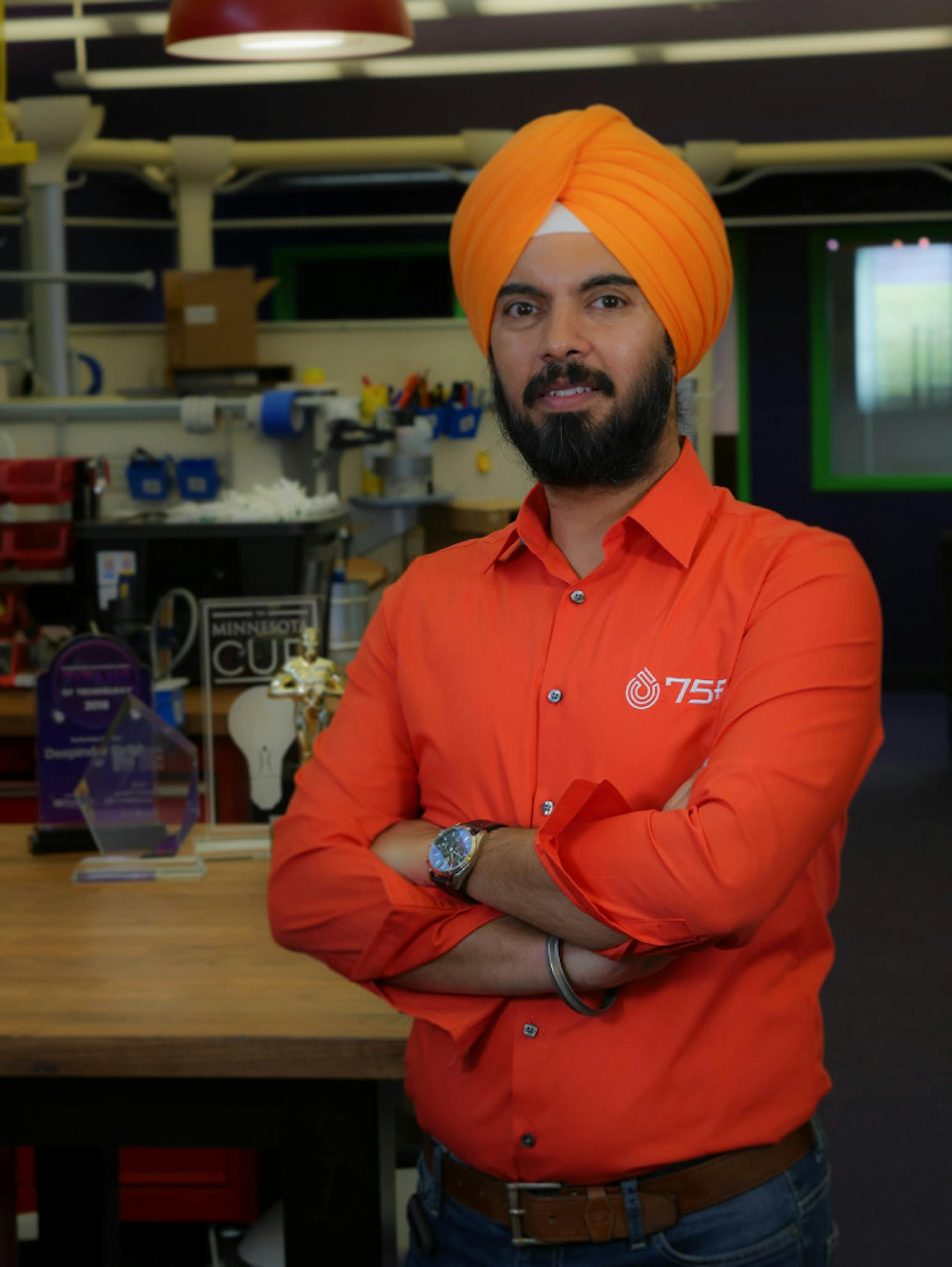 Founder Deepinder Singh of Burnsville-based 75F.
Photo: 75F