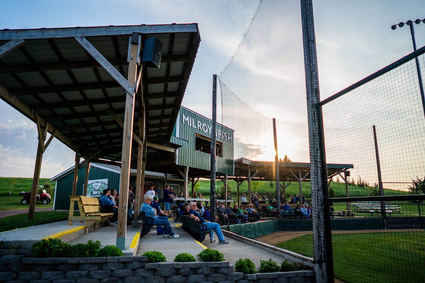 The sun sets over Irish Yard in Milroy, Minn. in 2018. (Mark Vancleave/Minneapolis Star Tribune/TNS) ORG XMIT: 1683900