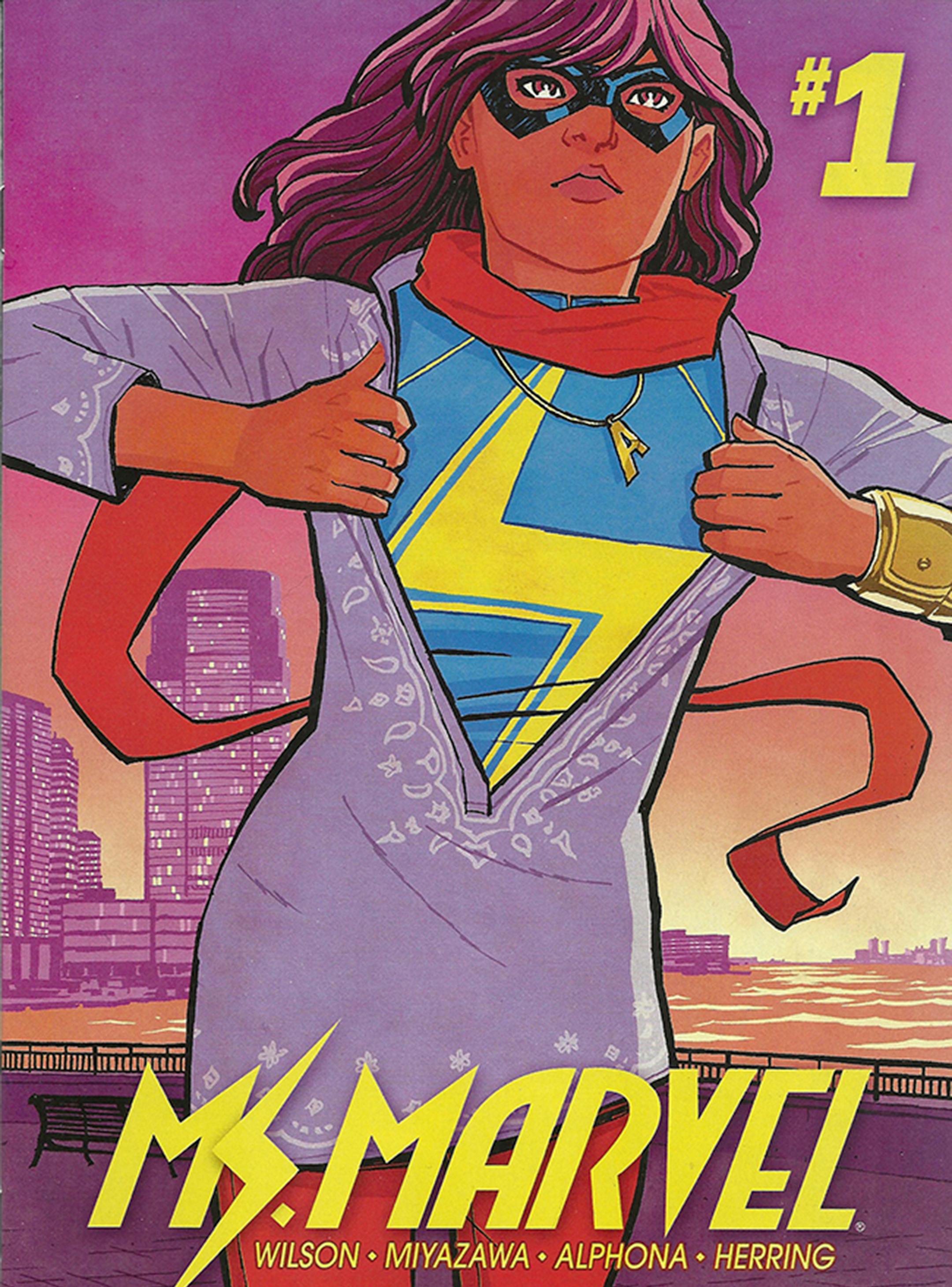"Ms. Marvel" stars high schooler Kamala Khan, who protects Jersey City, N.J. (Photo courtesy Marvel Entertainment/TNS) ORG XMIT: 1177490