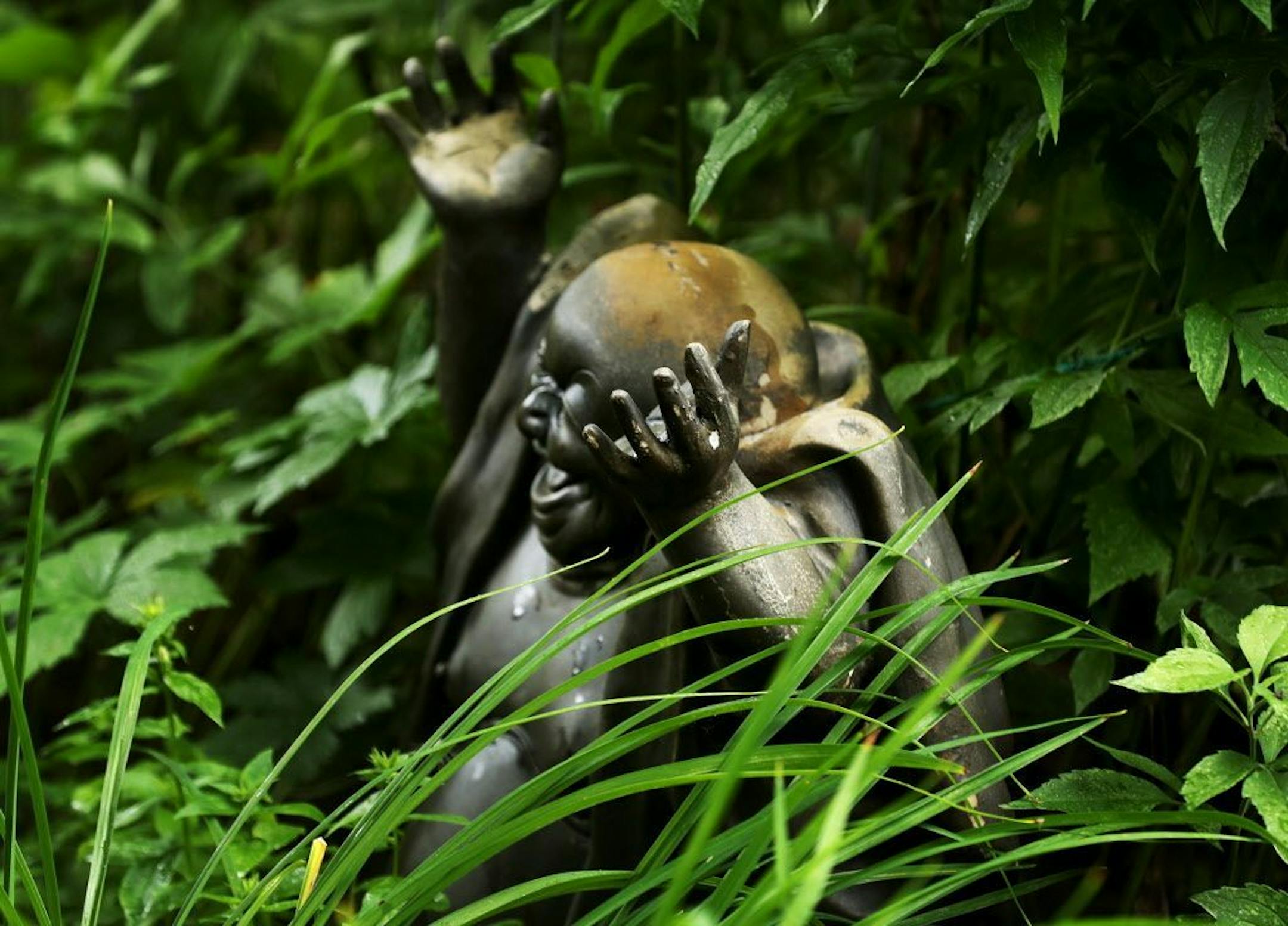 A Buddha statue.