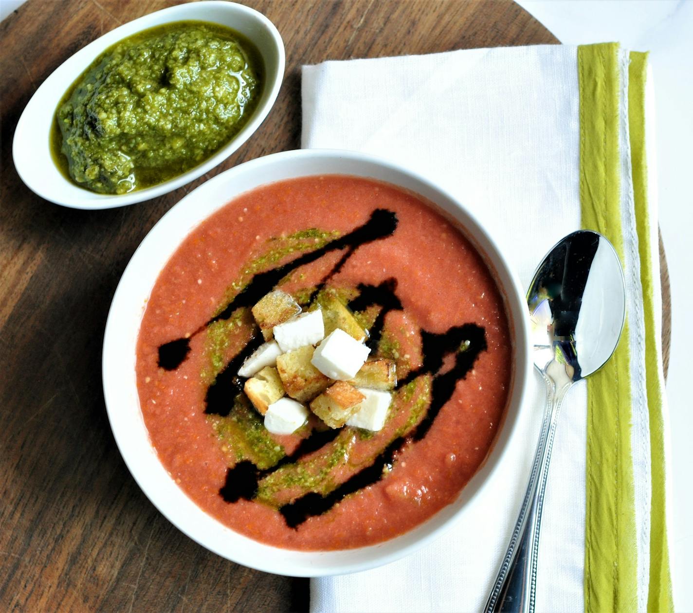 Cold Caprese Soup Photo by Meredith Deeds