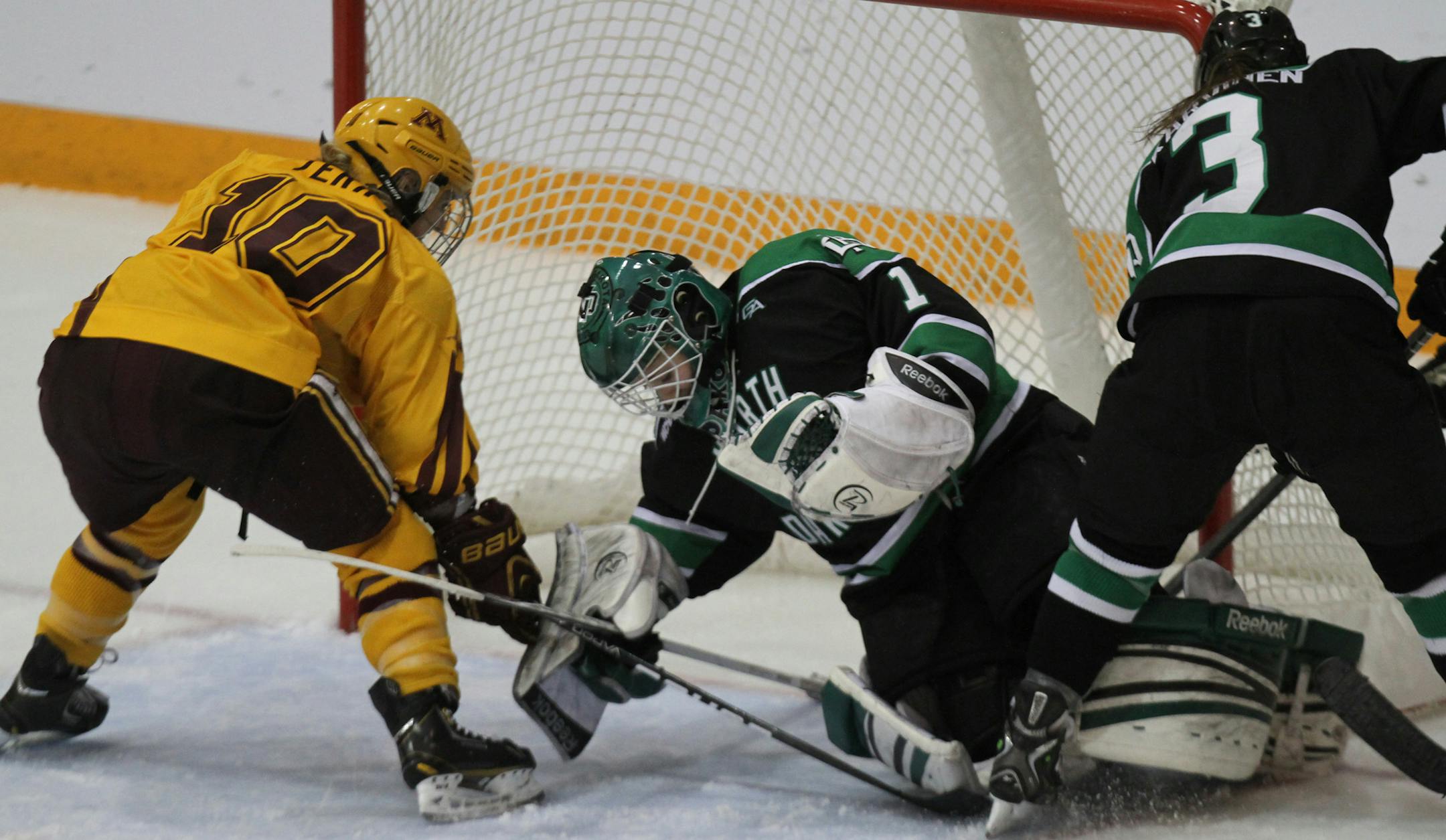 Kelly Terry scored the game-winning goal against North Dakota.