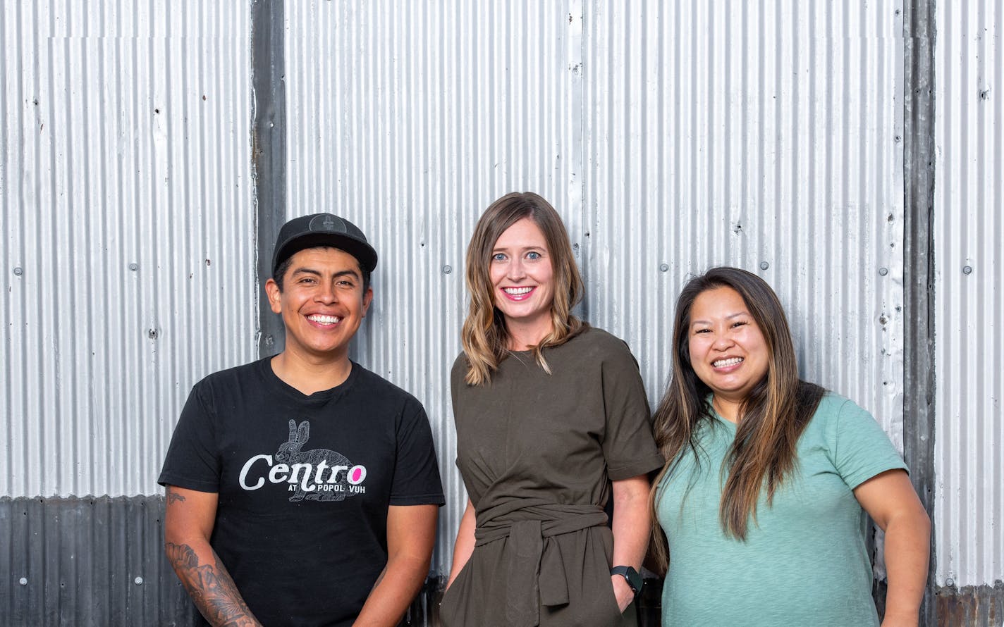 ViV!R chef/co-owner Jose Alarcon, co-owner Jami Olson and pastry chef Ngia Xiong.