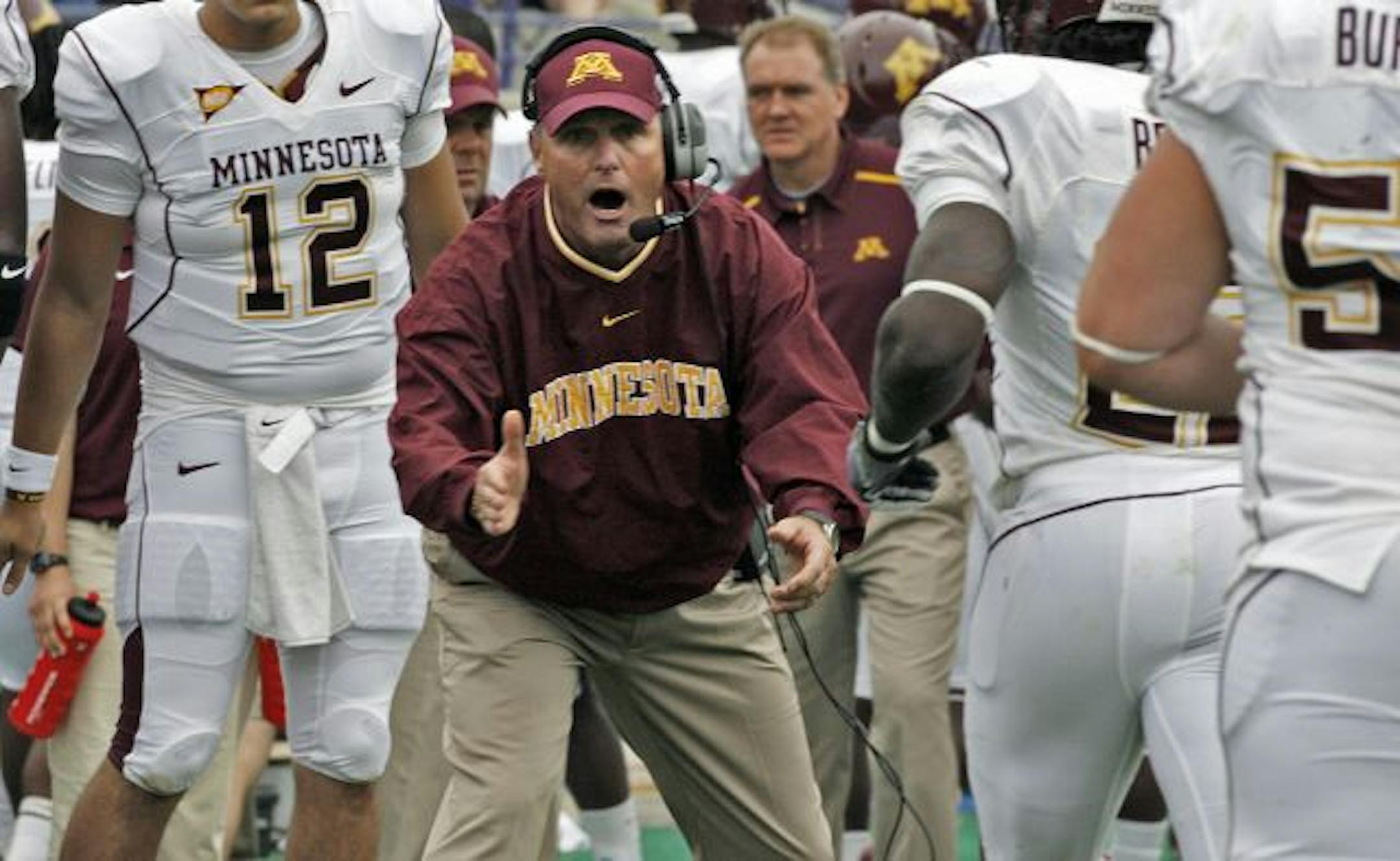 Gophers football coach Tim Brewster said he had not contacted Kansas about the open position there, was not a candidate for that or any other job and intended to be the Gophers coach "for a long time."