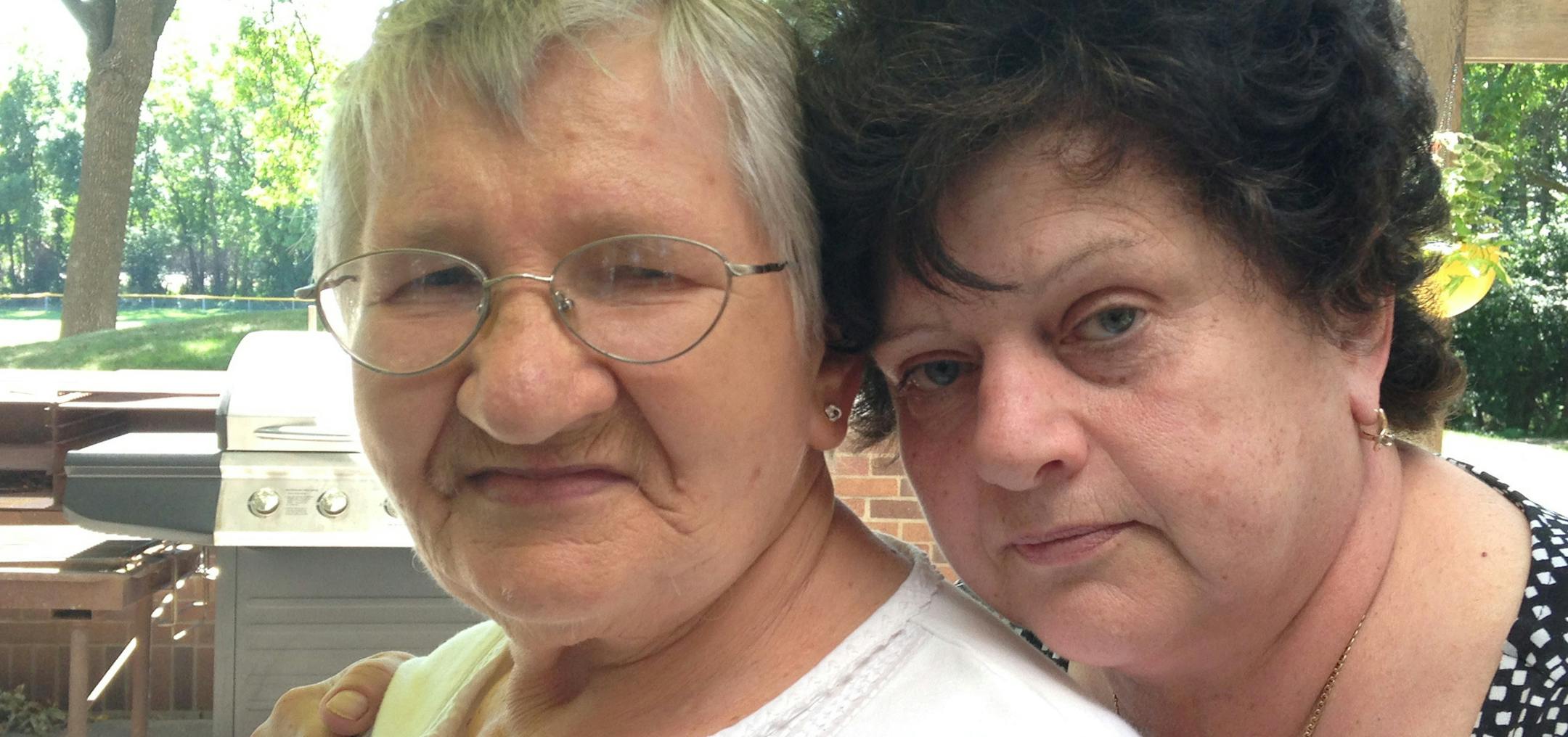 CHAO XIONG/STAR TRIBUNE. Friends Nina Gabay, left, and Galina Van Ravenhorst, right, mourned Roza Thursday. Friends remembered as an independent, sharp-witted woman.