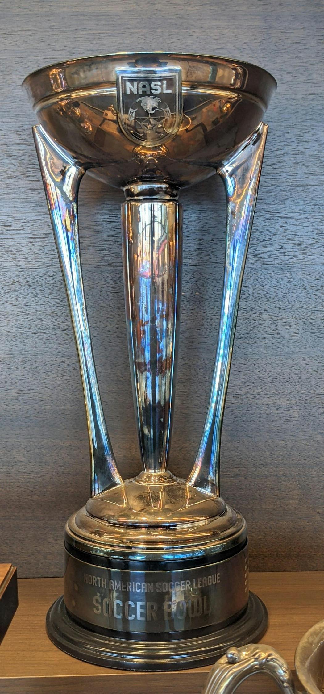 Loons fans who traveled together on a full plane to Dallas Monday stopped at the National Soccer Hall of Fame connected to Toyota Stadium to admire the 2011 NASL Soccer Bowl trophy won by the Minnesota Stars.