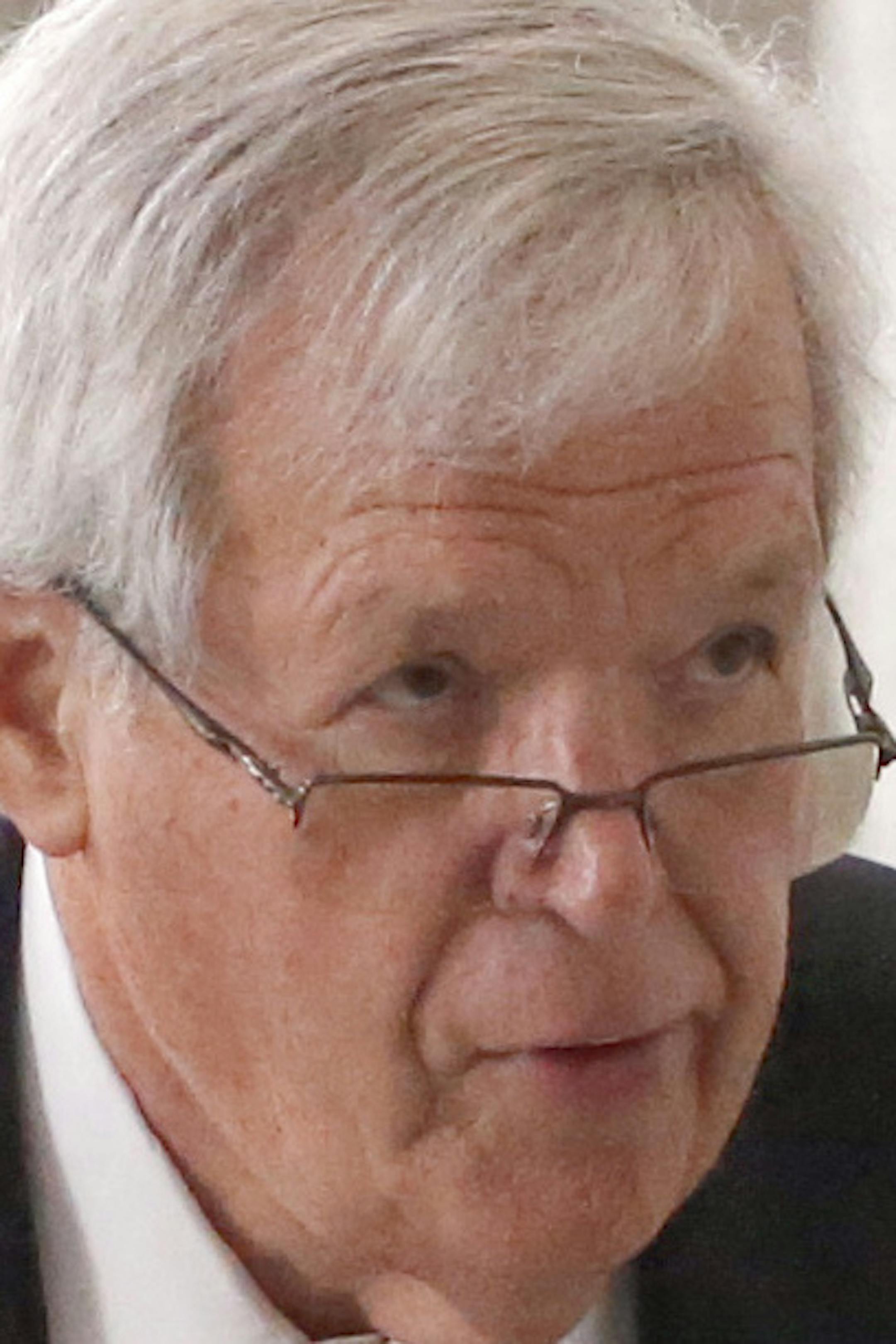 FILE - In this June 9, 2015, file photo, former House Speaker Dennis Hastert, right, departs the federal courthouse with his attorney Thomas C. Green in Chicago, after his arraignment on federal charges that he broke federal banking laws and lied about the money when questioned by the FBI. Attorneys are expected to return to federal court Thursday, June 18 2015, to set a schedule for how Hastert’s case will proceed. The indictment alleges Hastert agreed to pay $3.5 million to someone from