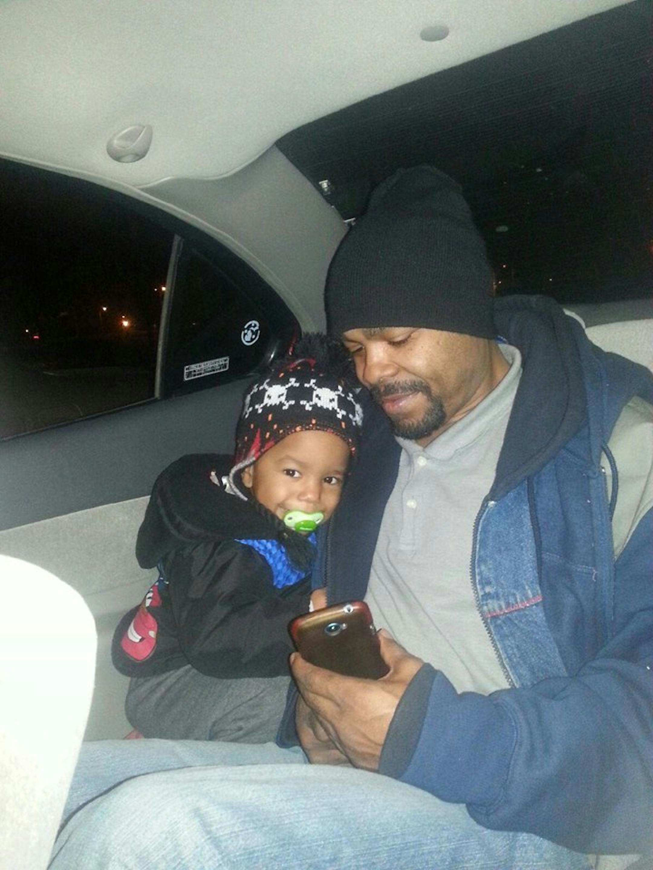 Tarrince Winbush, with son Elijah
