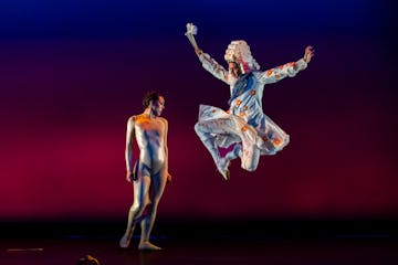 Karina Eimon and Logan Martin of Oakland Ballet Company perform "Ballet des Porcelaines," which is choreographed by Phil Chan.