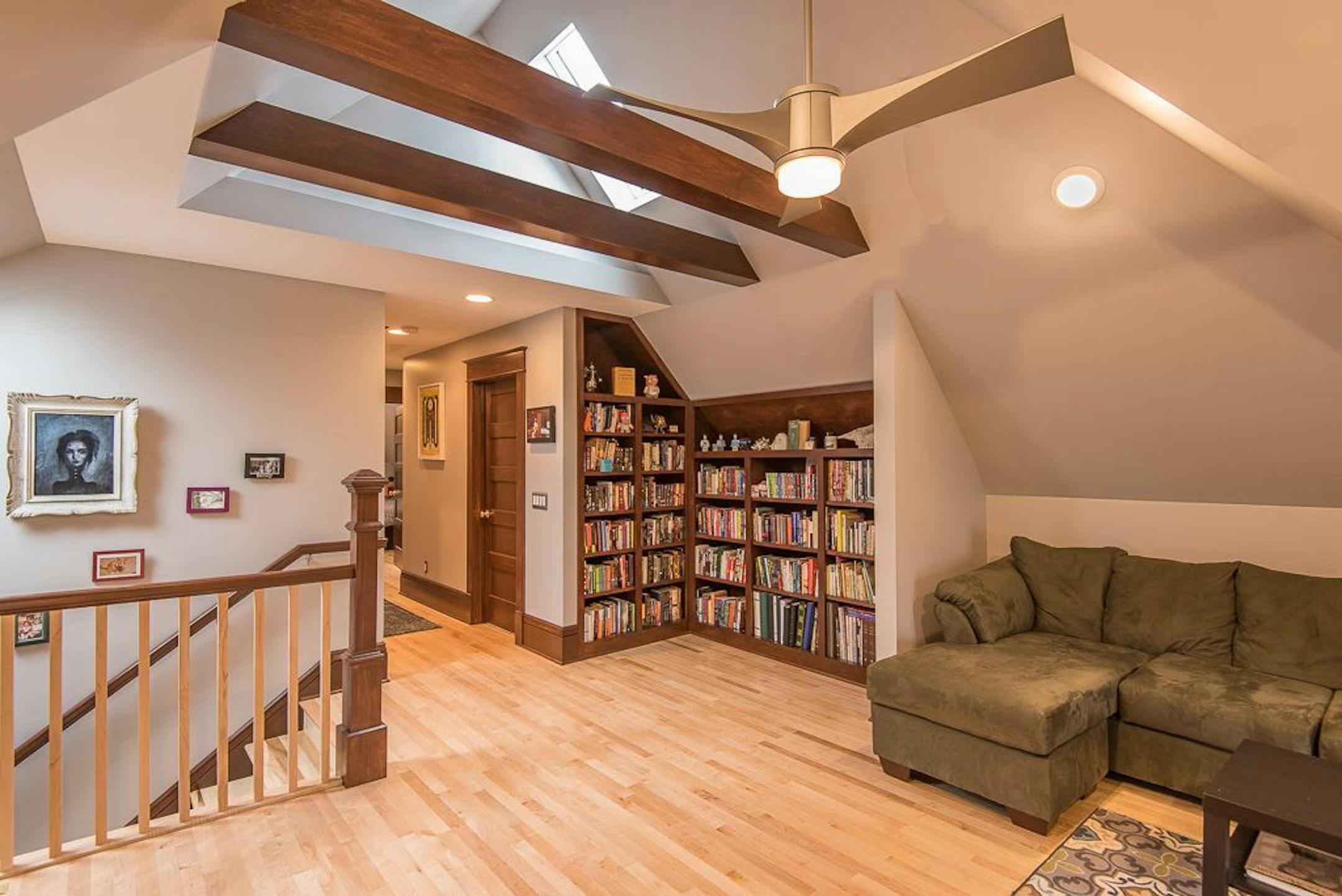 Architect Ben Braun designed this attic conversion above a duplex in Northeast Minneapolis.
