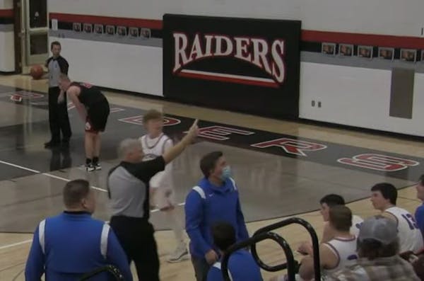 A referee ejected a fan late in the boys basketball game between Lake Park-Audubon and Win-E-Mac on Jan. 13.