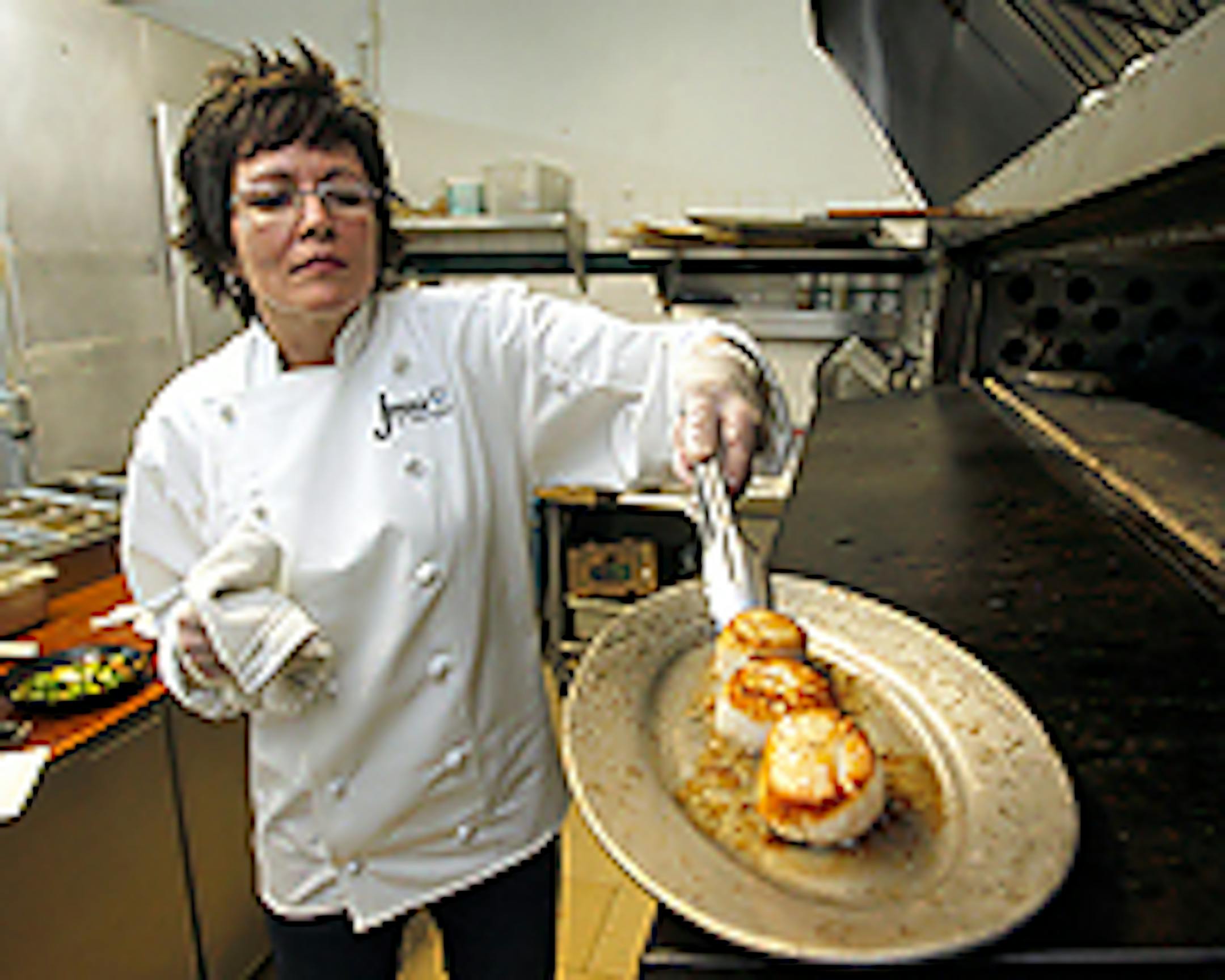 Co-owner Susan Dunlop runs the kitchen at Joan's in the Park
