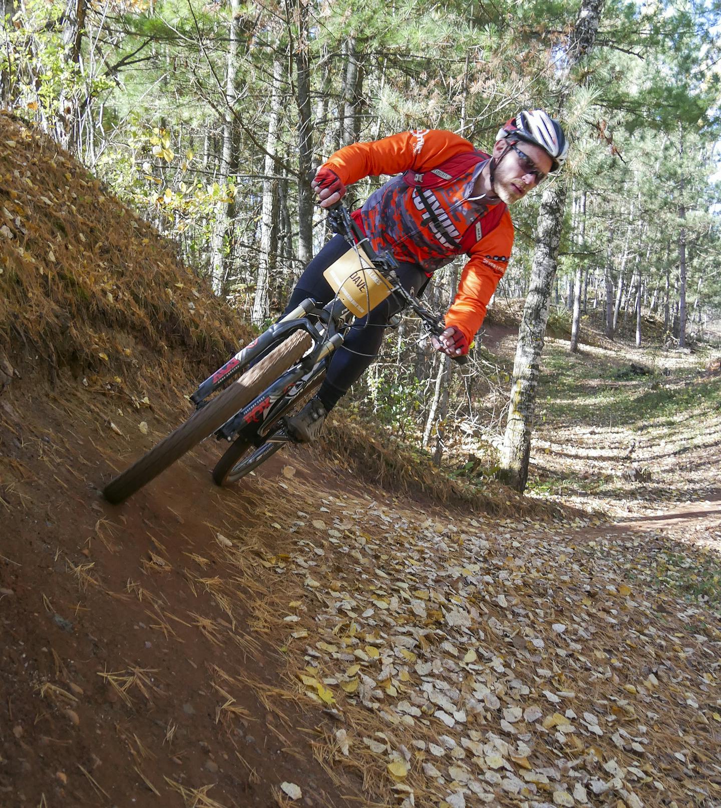 Hitting the Bobsled Trail on the trails of Cuyuna Country State Recreational Area.