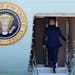 President Joe Biden boards Air Force One, March 11, 2024, at Andrews Air Force Base, Md.