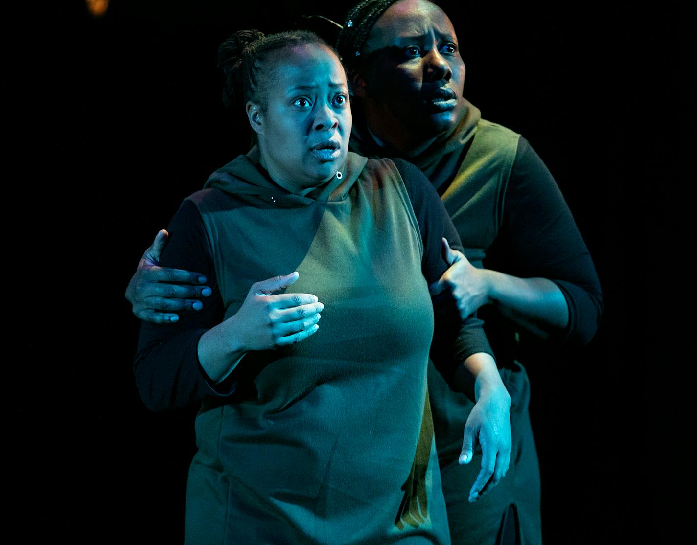 Lauren B. Photography Siddeeqah Shabazz (left) and Natavia Lewis in Illusion Theater's "The Devout."