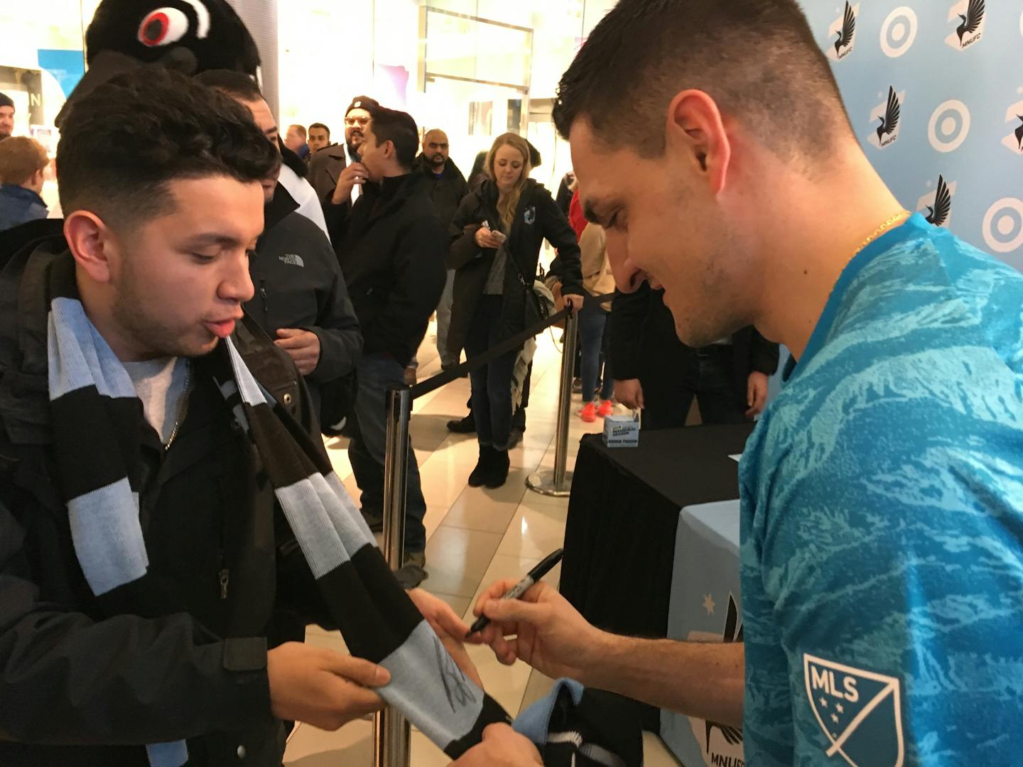 New Minnesota United goalkeeper Vito Mannone has some immigration paperwork in England to complete, which might keep him out of Saturday's preseason game.