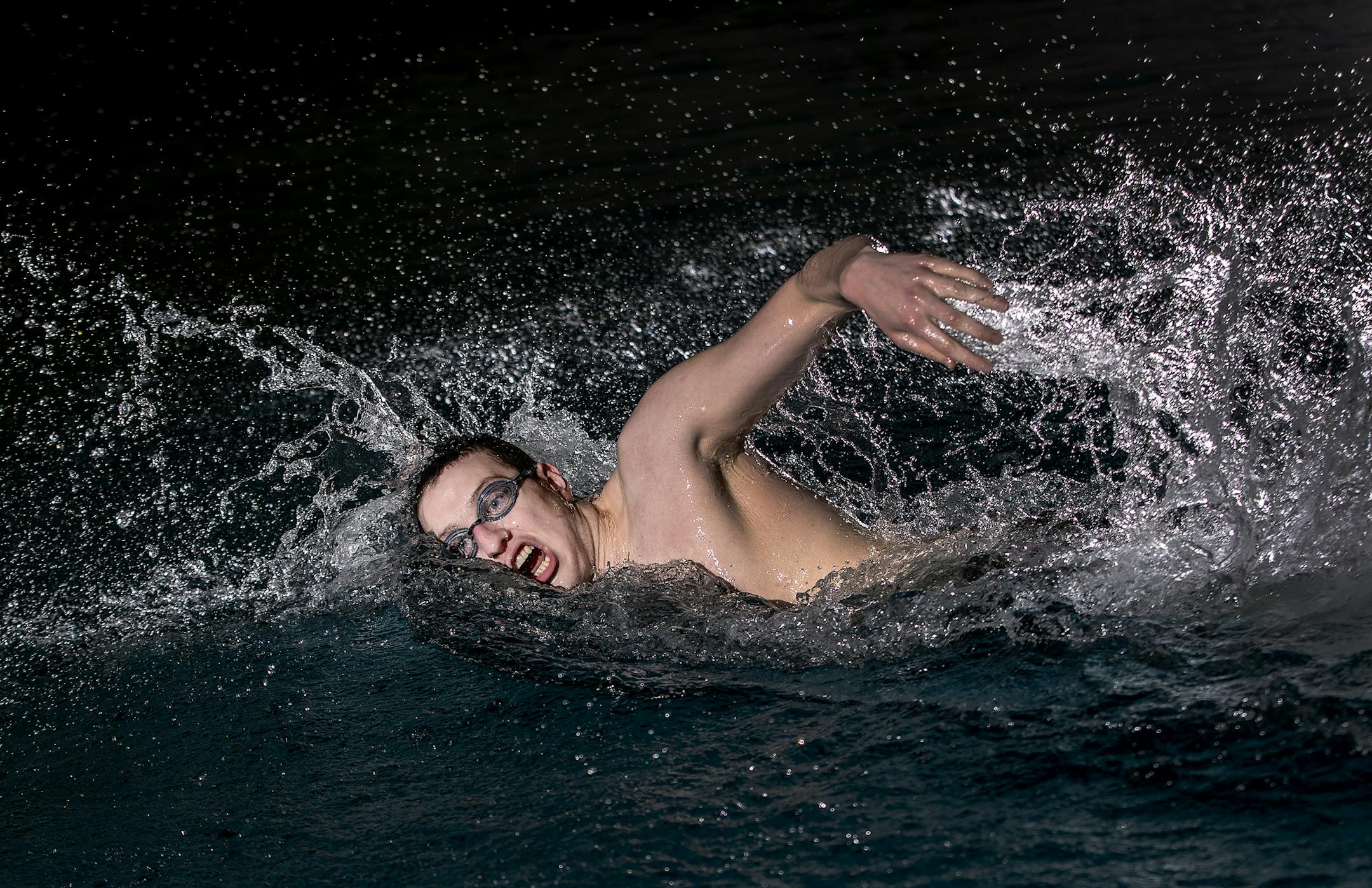 Prior Lake senior Sean Dwyer, set to compete at the state meet, won the 200- and 500-yard freestyle races in his section meet. Photo: CARLOS GONZALEZ ¥ cgonzalez@startribune.com