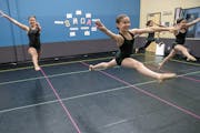 The floors of Jeanne Johnson's South Metro Dance Academy are now lined with colored lines to separate dancers to allow for social distancing during he