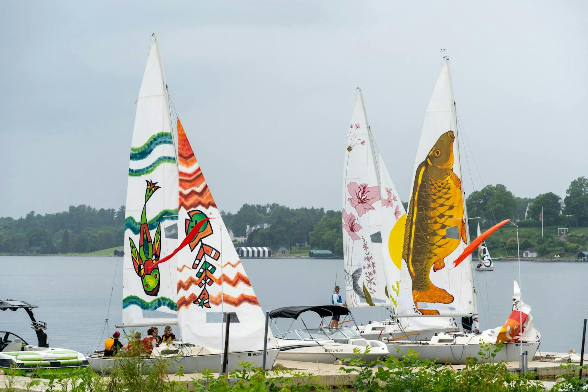 At the Wayzata Art Experience this summer, visitors can get free sailboat rides.