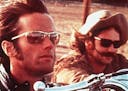 Peter Fonda, left, and Dennis Hopper in "Easy Rider" in 1969. Fonda died on Friday, Aug. 16, 2019, at 79. (Sony Pictures/TNS) ORG XMIT: 1395524
