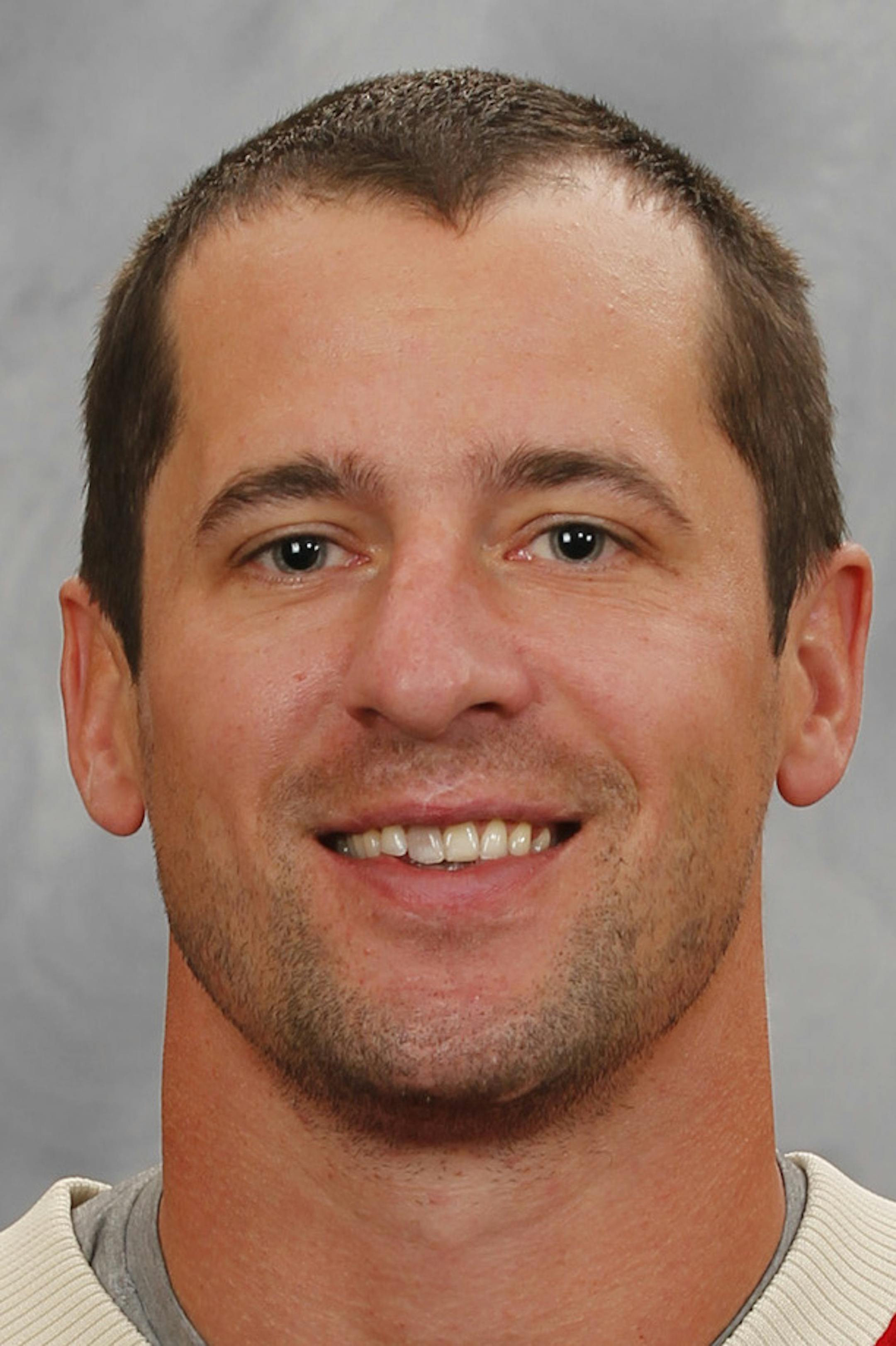 ST. PAUL, MN ‚Äì SEPTEMBER 11: Keith Ballard of the Minnesota Wild poses for his official headshot for the 2013-2014 season on September 11, 2013 at the Xcel Energy Center in Saint Paul, Minnesota. (Photo by Andy King/NHLI via Getty Images) *** Local Caption *** Keith Ballard ORG XMIT: 177614294