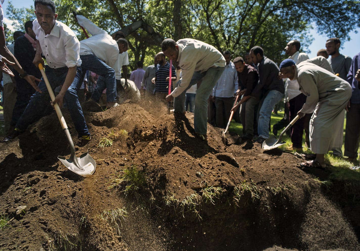 Ahmed Ashi was laid to rest according to Islamic custom not far from the grave of his childhood friend Idris Hussein.[In Willmar where Ahmed Ashi, 11 who drowned along with childhood friend Idris Hussein,11, the community came together to lay the boys to rest.Richard Tsong-Taatarii/rtsong-taatarii@startribune.com