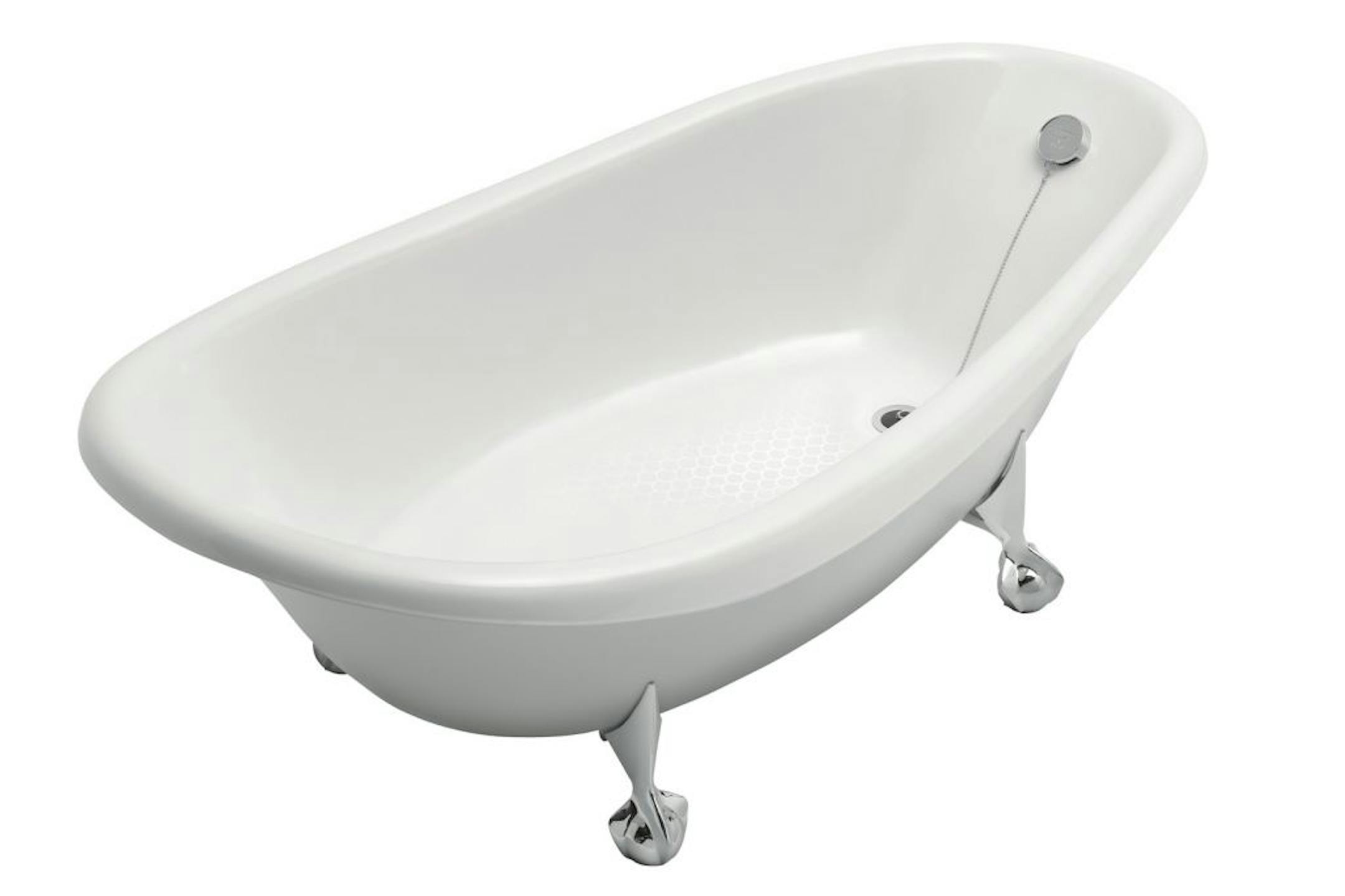 SH12D214PLUMBER April 30, 2012 -- Claw-foot cast-iron tubs are still being made, and the freestanding design can create a striking focal point for any bathroom.