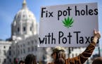 About 125 people attended a 2018 Cannabis Awareness Day demonstration in St. Paul. DFL Gov. Tim Walz has told state agencies to prepare for the possib