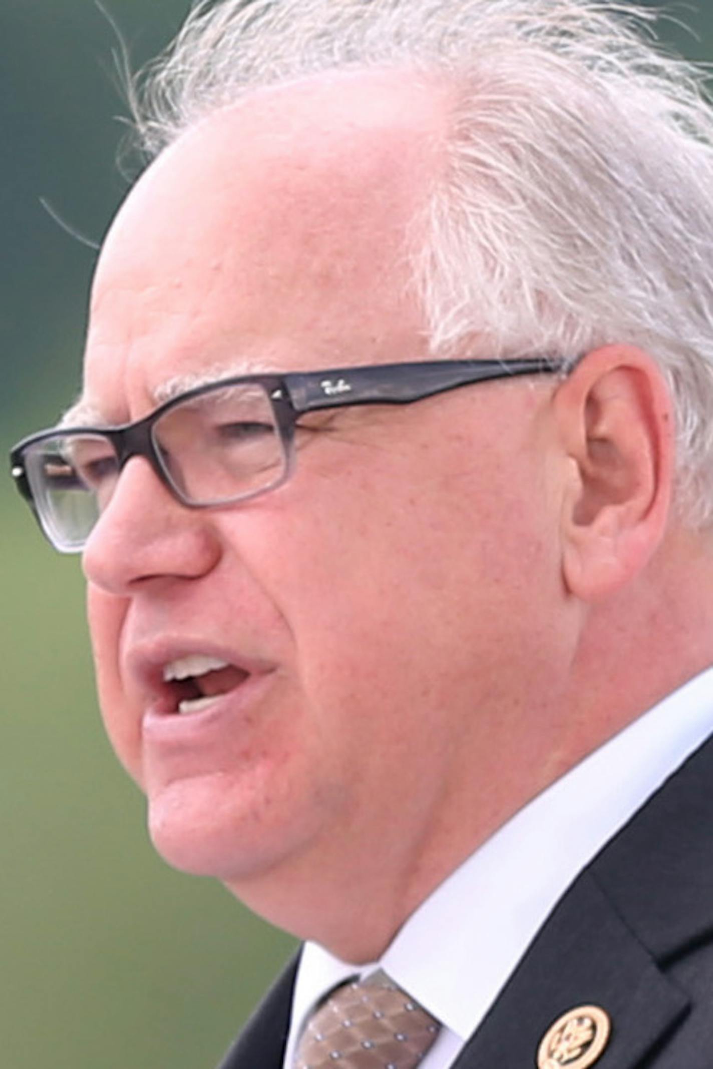 Keynote speaker U.S. Representative Tim Walz addressed the crow during the dedication of at the MN State Vets Cemetery Preston Sunday May 29 2016 in Preston, MN.] Jerry Holt /Jerry.Holt@Startribune.com