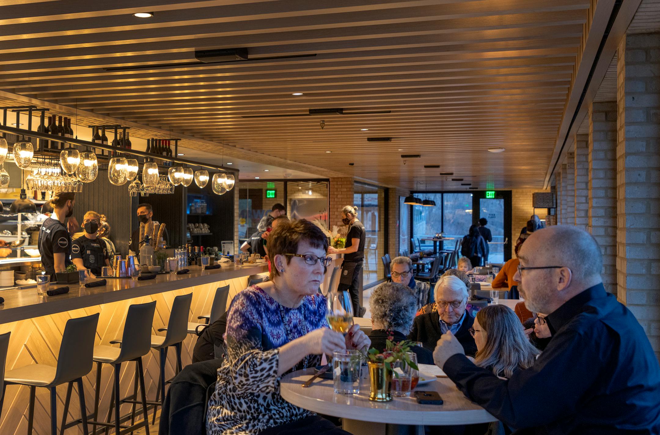 The dining room at Owamni