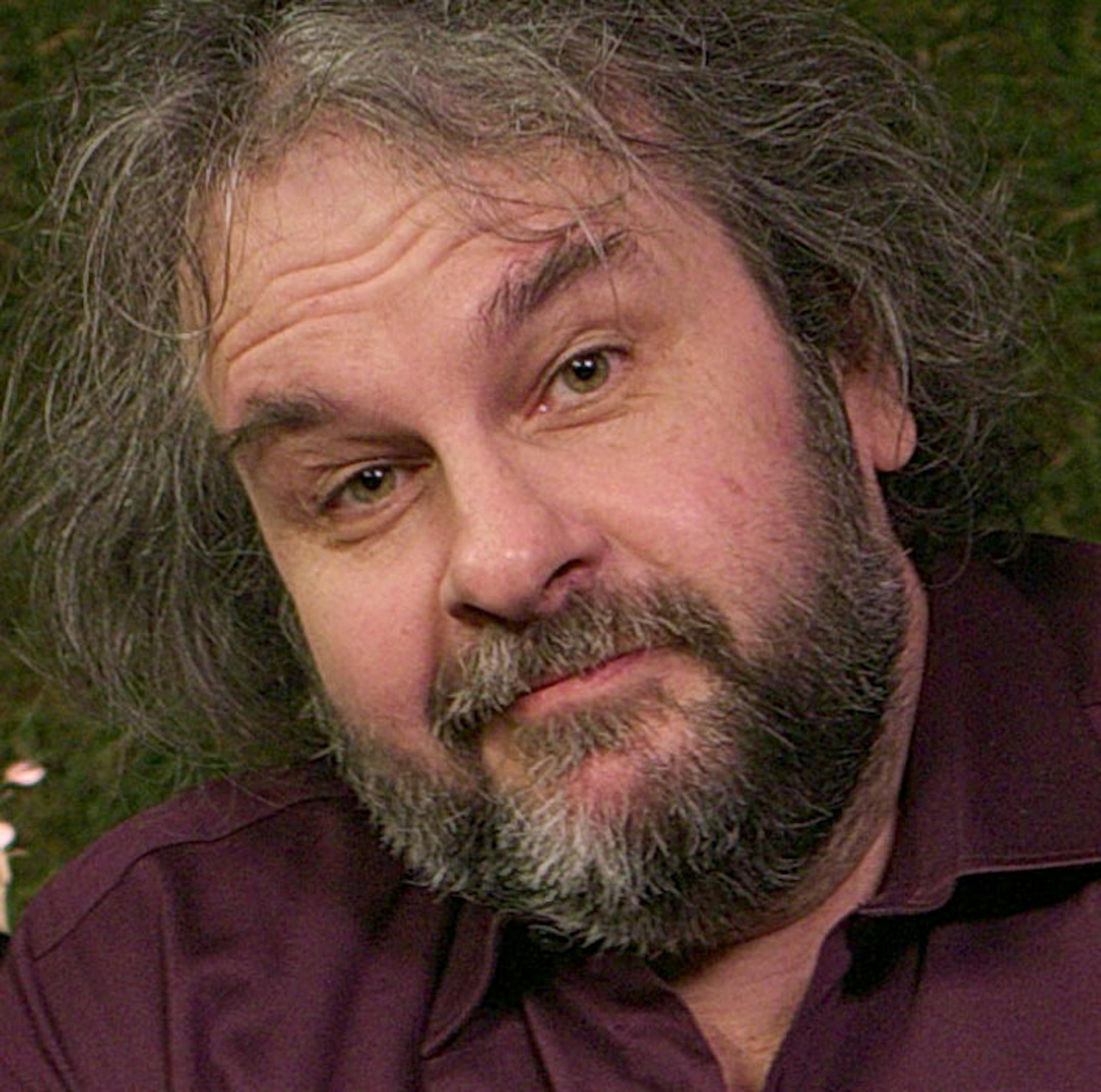 British actor Martin Freeman and director Peter Jackson from New Zealand poses for photographs in promotion for the film 'The Hobbit, Battle of the Five Armies' in the Claridges suite in west London, Monday, Dec. 1, 2014. (Photo by Joel Ryan/Invision/AP)