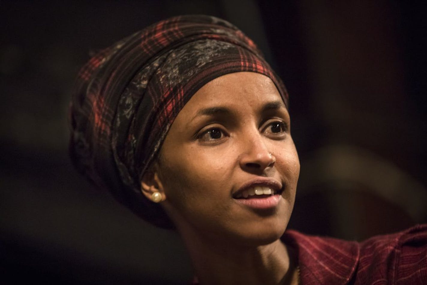 Rep. Ilhan Omar hosted a forum at Mixed Blood Theatre aimed at providing residents of her House district "the necessary tools to protect and organize our communities" in "the wake of the new presidential administration's policies." on Wednesday, February 15, 2017 in Minneapolis, Minn.