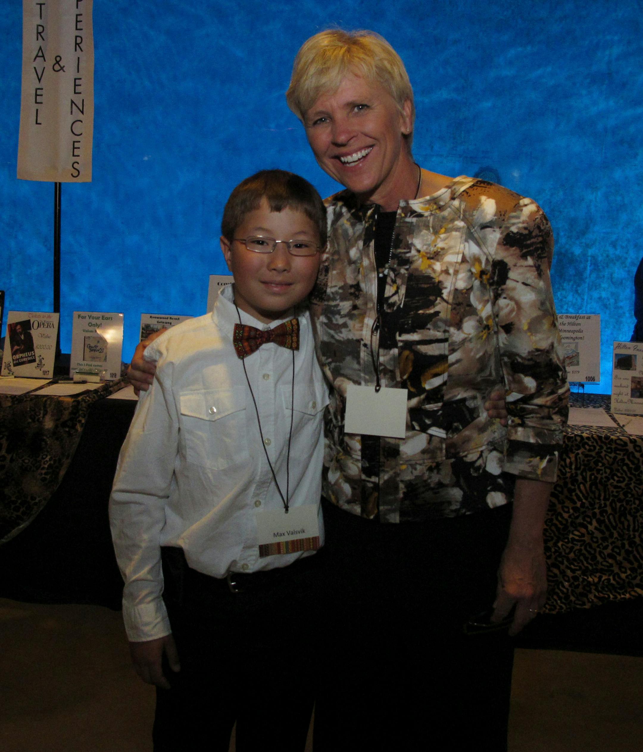 Lee Valsvik and her son Max Valsvik
