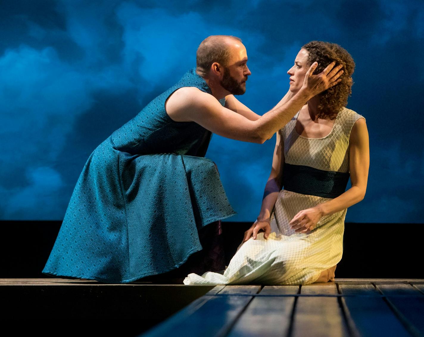 Alex Moggridge and Louise Lamson in "Metamorphoses" at the Guthrie Theater.