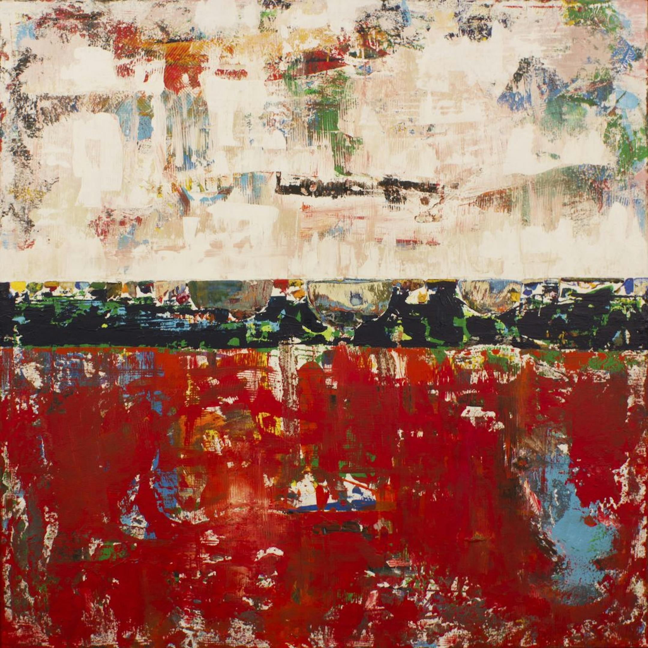 "Continuum" Shawn McNulty 60x60" Acrylic and Pumice on Canvas