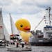 Tall Ships Duluth 2016 was back in Duluth and featured the world's largest rubber duck at 61 feet tall, about the height of a six-story building, and 
