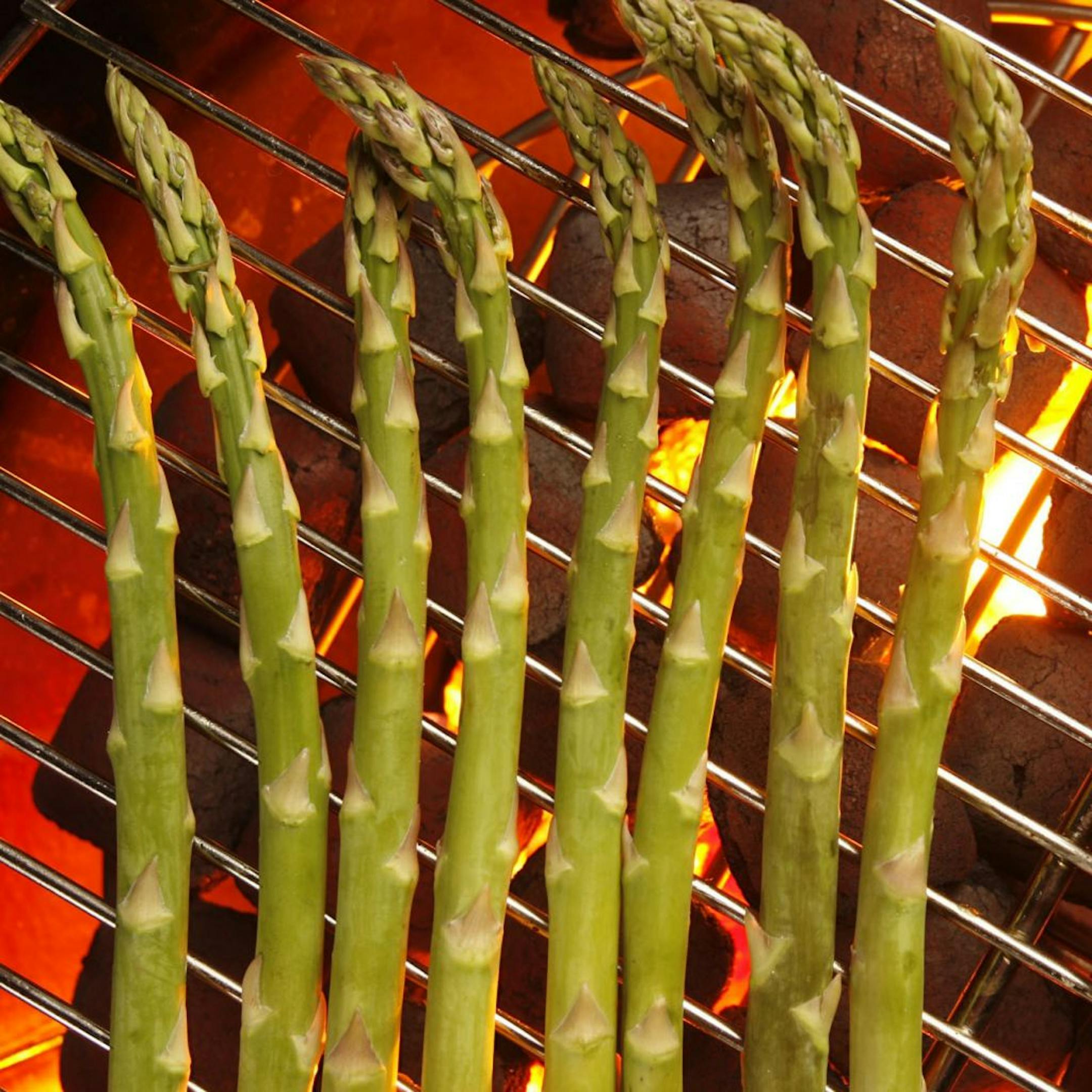 A little balsamic vinegar sauce gives grilled asparagus a lift.