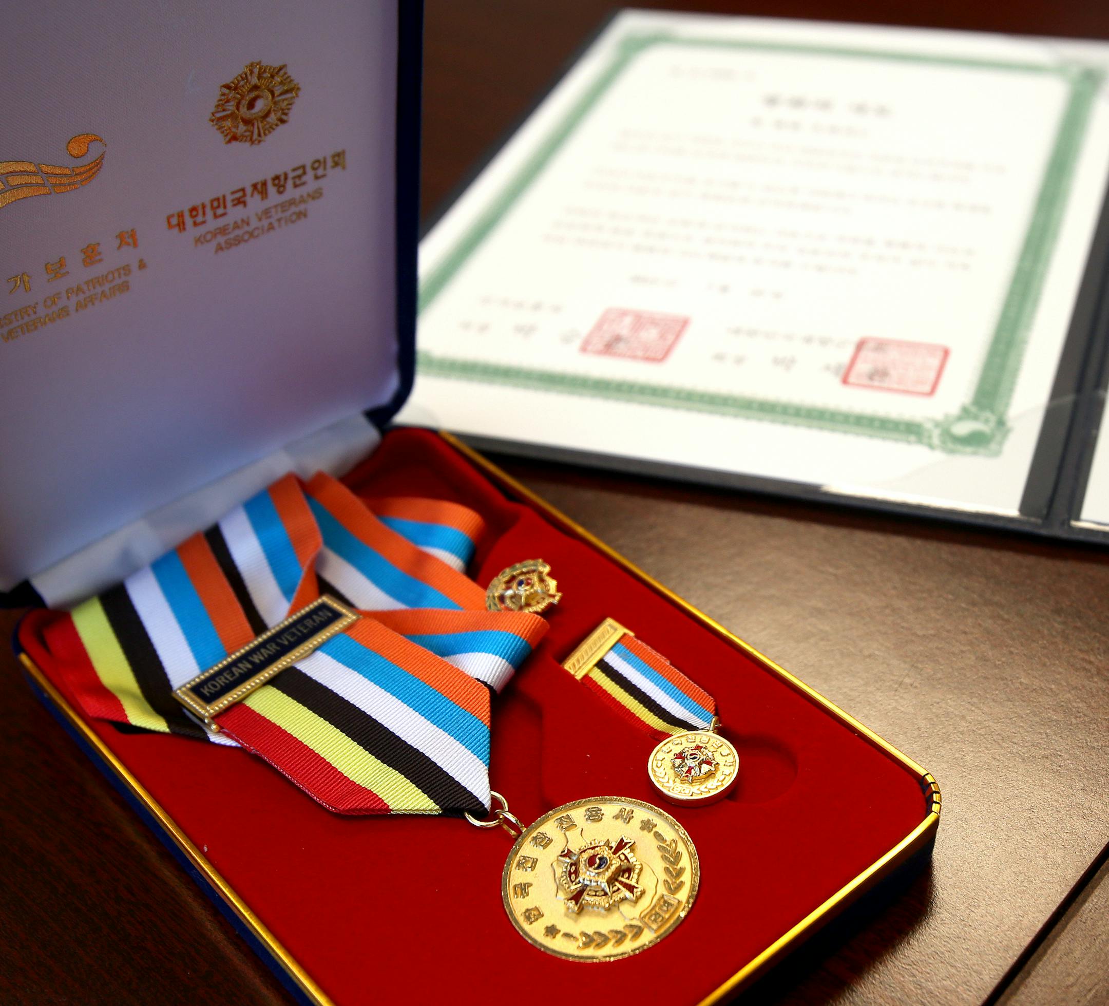 Former State Sen. Paul Overgaard received several decorations for his efforts in the Korean conflict.